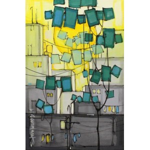 Salman Farooqi, 12 x 18 Inch, Acrylic on Canvas, Cityscape Painting, AC-SF-282